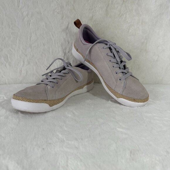 Ryka Shoes - Ryka Women's 7M Gray Suede Sneakers Olyssia Surround fit
